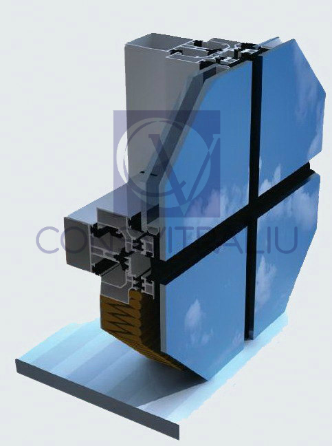 Perete cortină structural